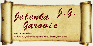 Jelenka Garović vizit kartica